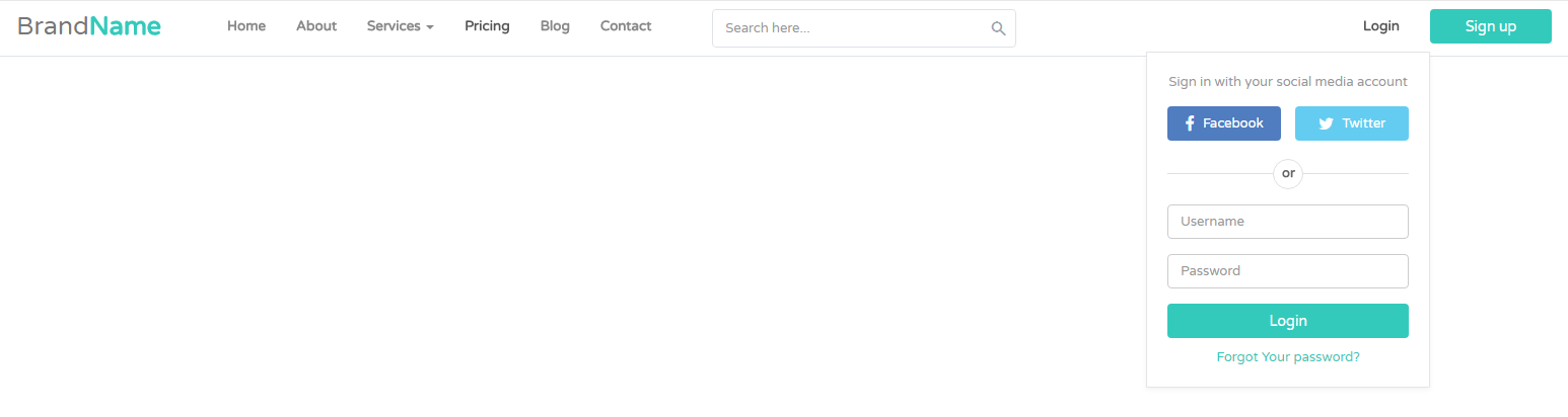 1546x412 Bootstrap Login Form Examples