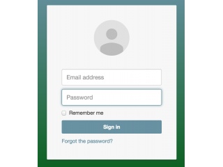 320x240 Bootstrap Snippet Google Style Login Extended