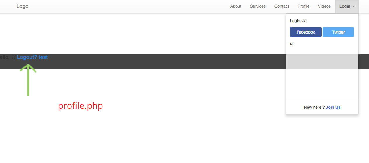 1261x559 Session Logout Button Bootstrap