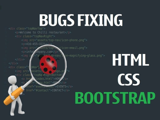 680x511 Fix Bugs Errors In Html Css Bootstrap Code Within Hours