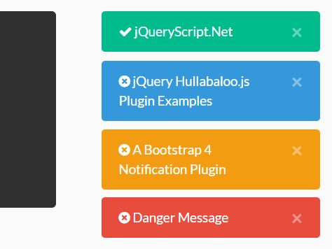 bootstrap growl notification in codeigniter
