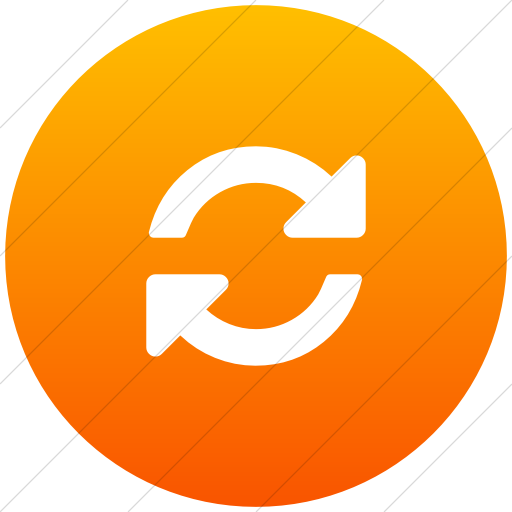 512x512 Iconsetc Flat Circle White On Orange Gradient Bootstrap Font