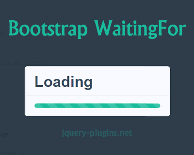 400x320 Bootstrap Waitingfor Modal Dialog With Progress Bar