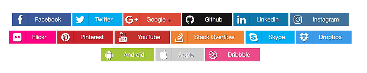 1200x240 Top Free Social Sharing Buttons Templates