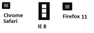 388x137 Horizontal Bars Icon Like Twitter Bootstrap