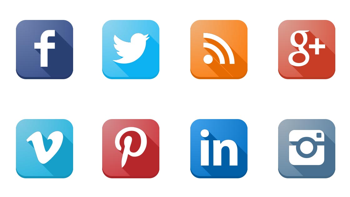 adding social media icons in bootstrap studio