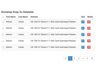 320x240 Bootstrap Snippet Bootstrap Snippet For Datatable Using Html
