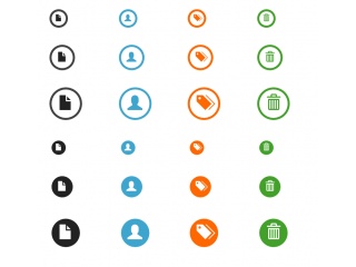320x240 Bootstrap Snippet Round Icon Badges Using Html Css Bootstrap
