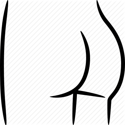 512x512 Ass, Booty, Bubble, Bum, Butt, Buttock, Buttocks Icon