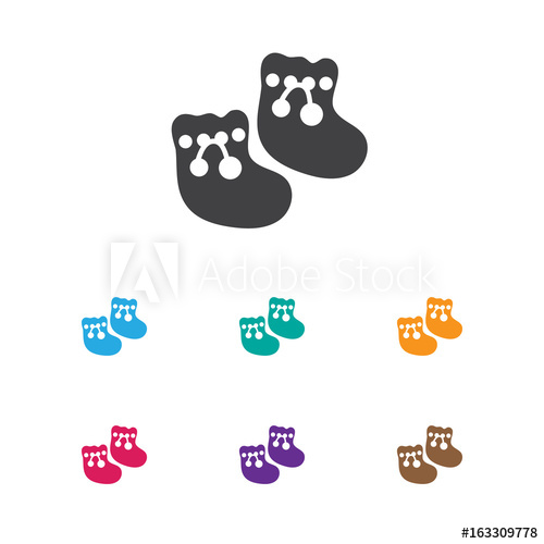 500x500 Vector Illustration Of Infant Symbol On Baby Booty Icon Premium