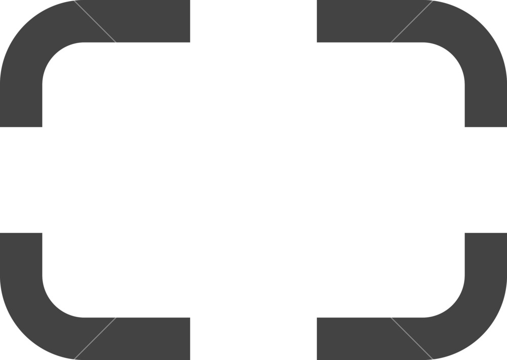 1000x710 Border Glyph Icon Royalty Free Stock Image