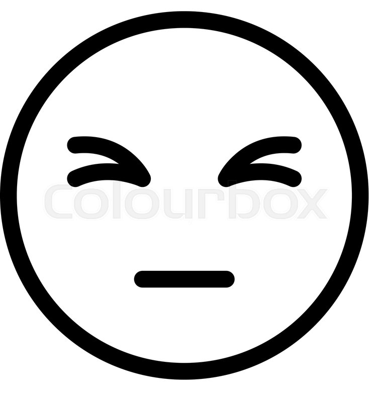 756x800 Bored Icon In Outline Style Stock Vector Colourbox