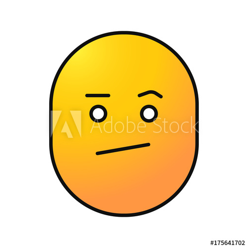 500x500 Bored Smiley Color Icon