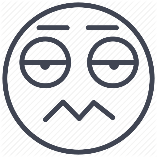 512x512 Bored, Emoticon, Emotion, Face, Smiley, Uninterested Icon