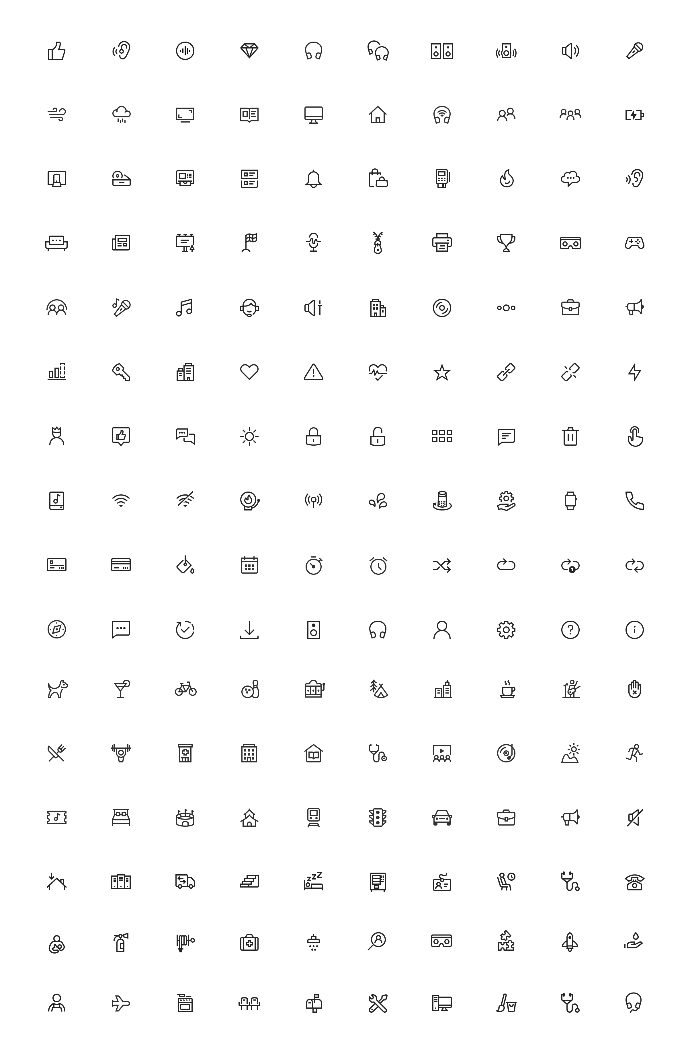 2400x3701 Bose Icon Set Zach Roszczewski Illustration Iconography