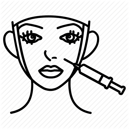 512x512 Botox, Cosmetic, Injection, Plastic, Skin, Surgery, Wrinkles Icon