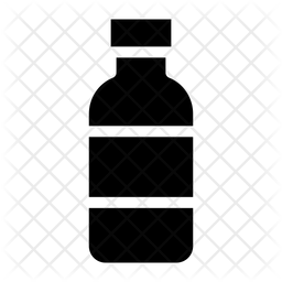 256x256 Water Bottle Icon Of Glyph Style