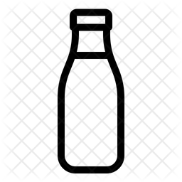 256x256 Milk Bottle Icon Of Line Style