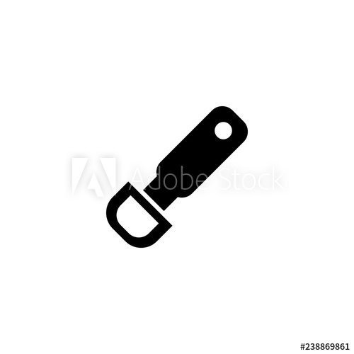 500x500 Bottle Opener Vector Icon Bottle Opener Sign On White Background