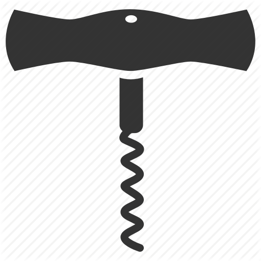 512x512 Bottle, Corkscrew, Opened, Opener, Wine, Wine Open, Wine Tool Icon