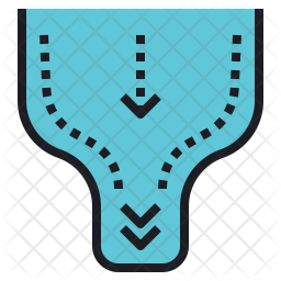 256x256 Bottleneck Icon Of Colored Outline Style