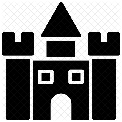 512x512 Bouncy Castle Icon Of Glyph Style