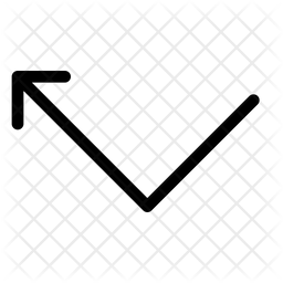256x256 Bounce Back Arrow Icon Of Line Style