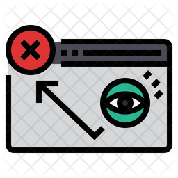 256x256 Bounce Rate Icon Of Colored Outline Style