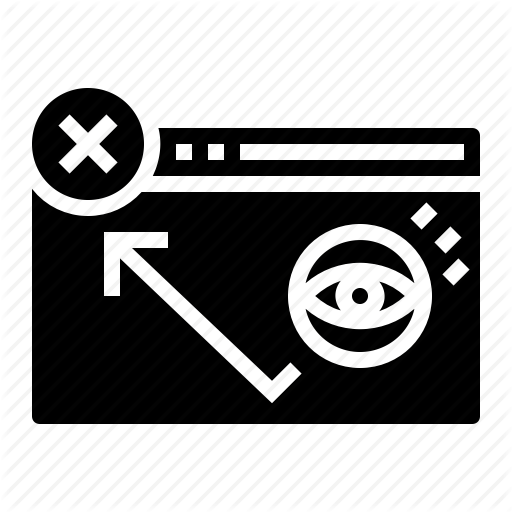 512x512 Bounce Rate, Browser, Click, Close, View, Website Icon