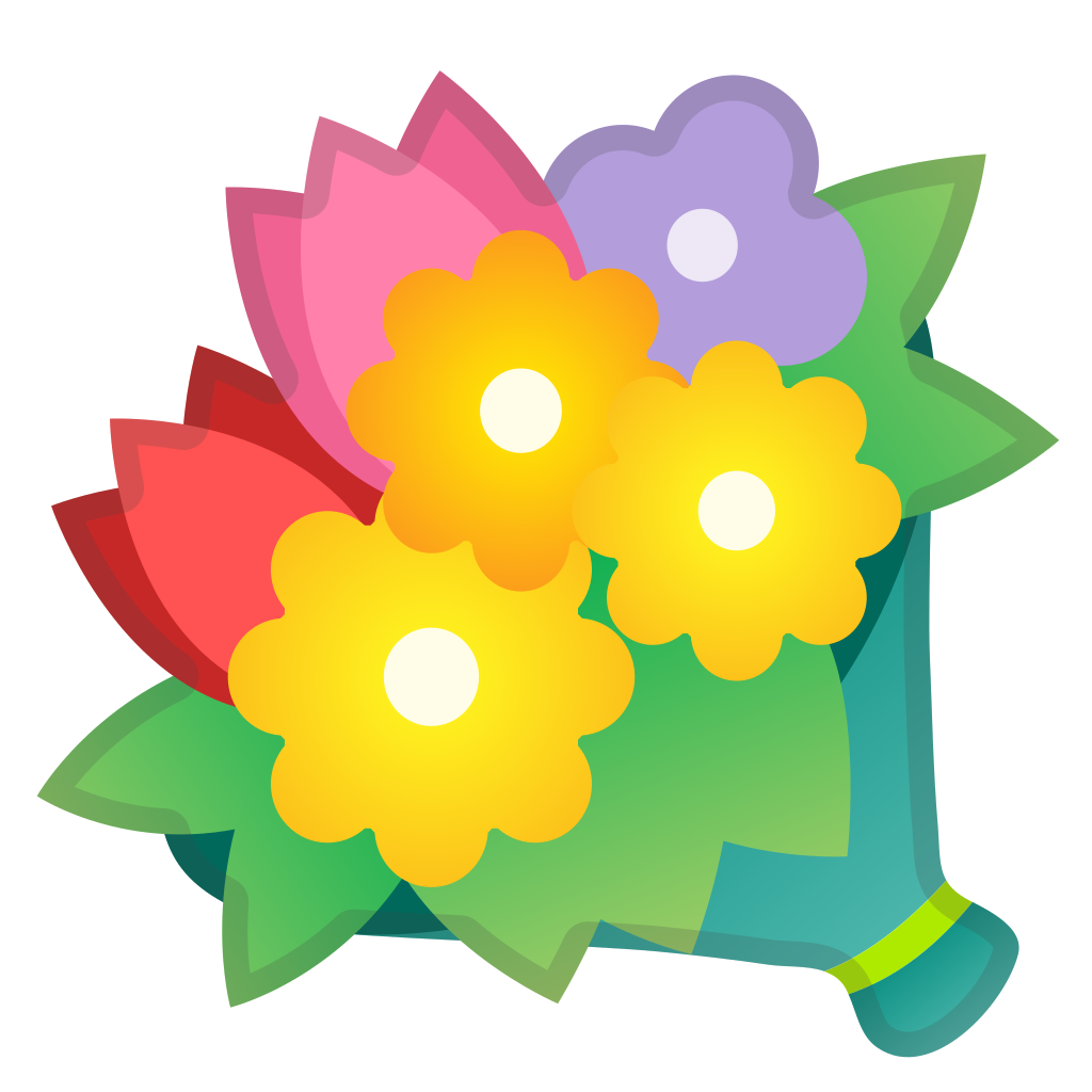 1024x1024 Bouquet Icon Noto Emoji Animals Nature Iconset Google