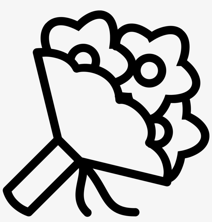 820x861 Flowers Icon A Bridal Bouquet Is Represented A Group