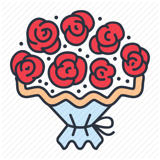 512x512 Bouquet, Flower, Roses Icon