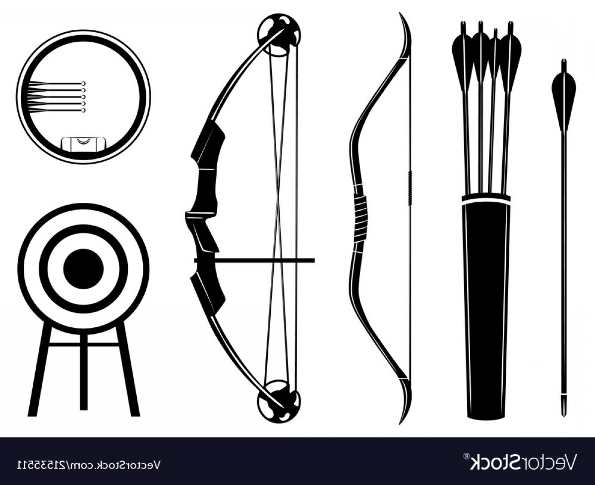 1200x978 Bow Arrow Vector Handandbeak