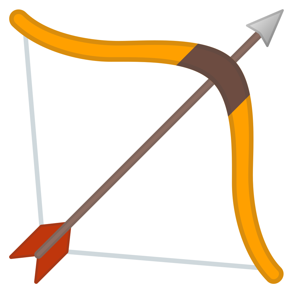 1024x1024 Bow And Arrow Icon Noto Emoji Objects Iconset Google