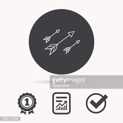 416x416 Bow Arrows Hunting Sport Equipment Premium Clipart