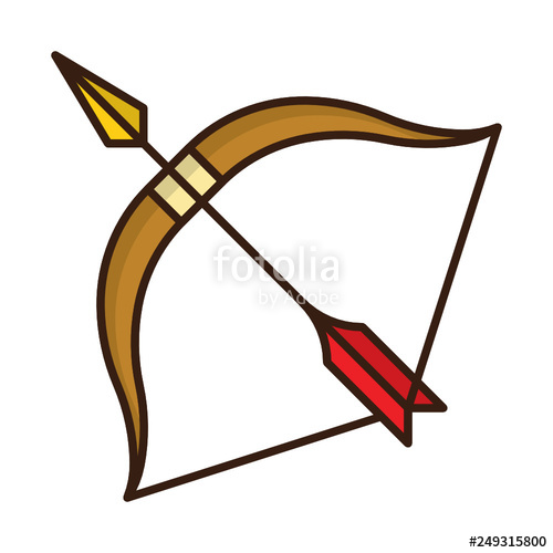 500x500 Bow Arrow Icon Stock Image And Royalty Free Vector