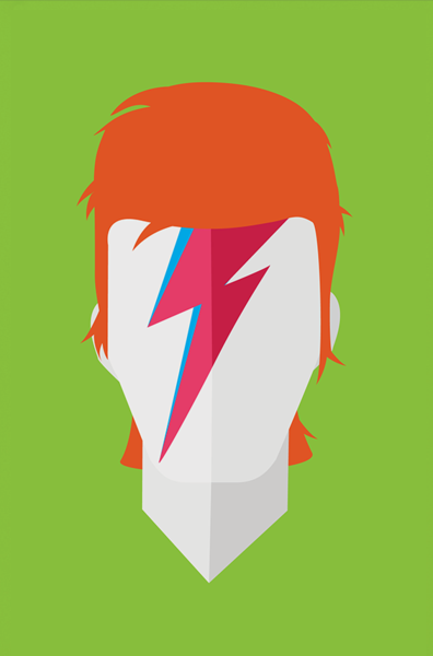 396x600 David Bowie Original Icon Print