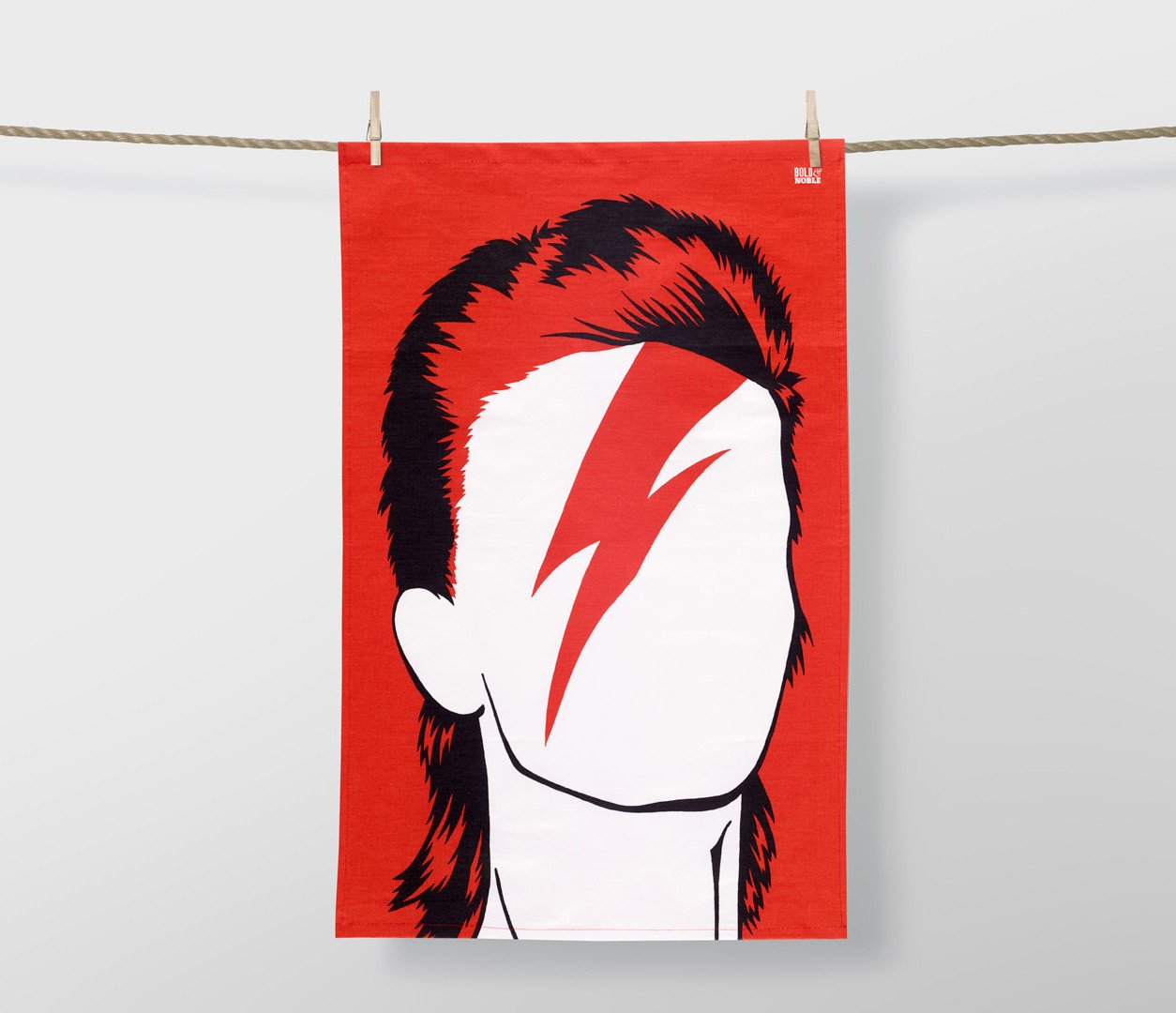 1254x1080 David Bowie Tea Towel Bold Noble