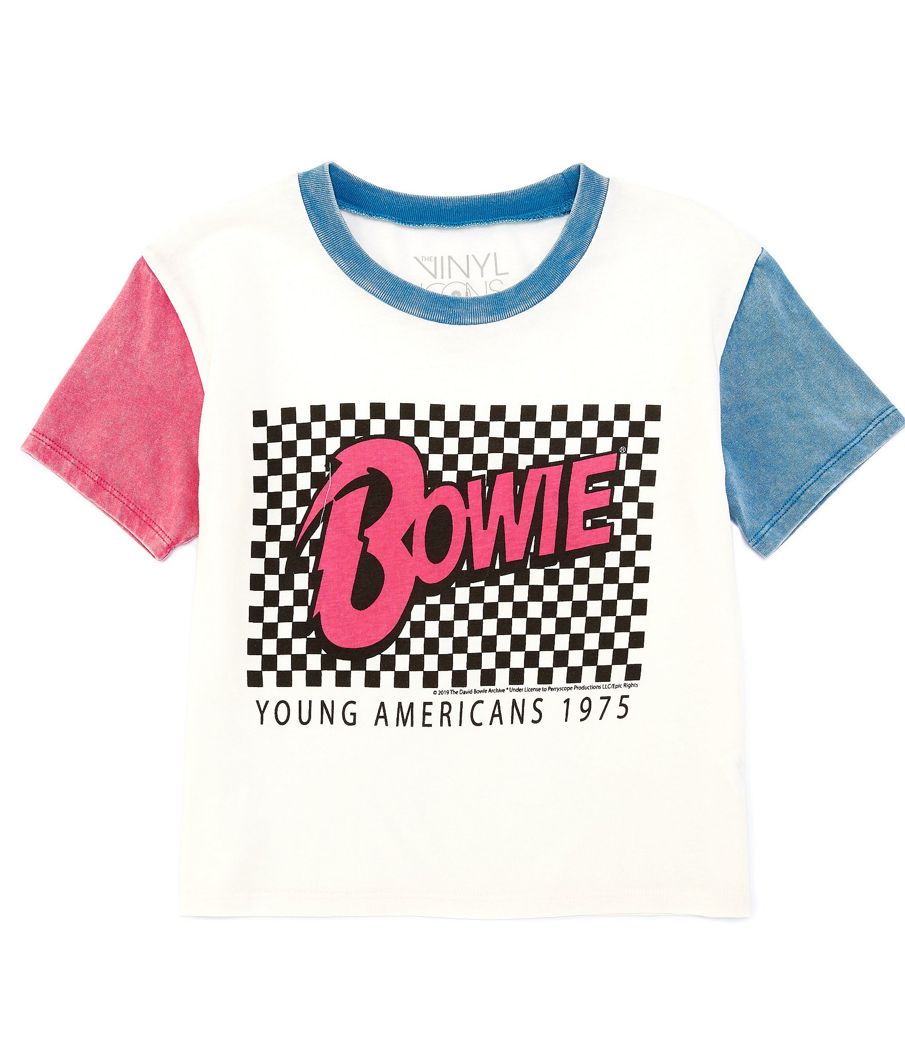 1760x2040 Vinyl Icon Big Girls Short Sleeve Bowie Young Americans Tee