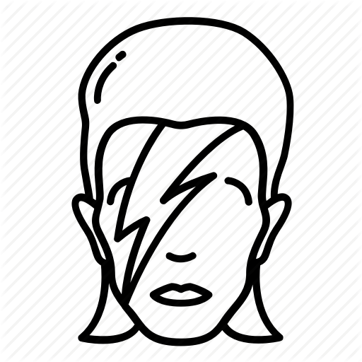 512x512 Bowie, Celebrity, David, David Bowie, Face, Lightning, Musician Icon