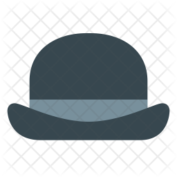 Bowler Hat Icon Of Flat Style 256x256 Bowler Hat Icon Of Flat Style