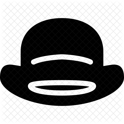 Bowler Hat Icon Of Glyph Style 512x512 Bowler Hat Icon Of Glyph Style