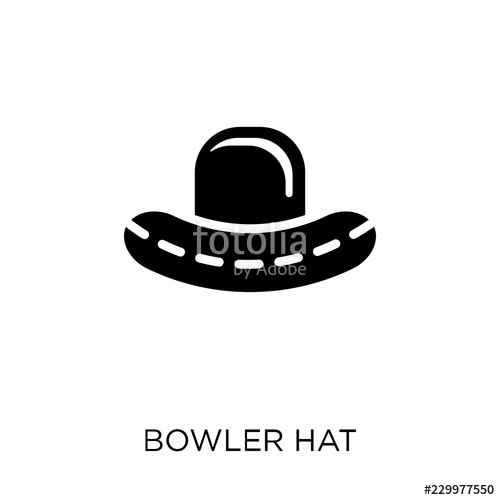 Bowler Hat Icon Bowler Hat Symbol Design From Clothes Collection 500x500 Bowler Hat Icon Bowler Hat Symbol Design From Clothes Collection