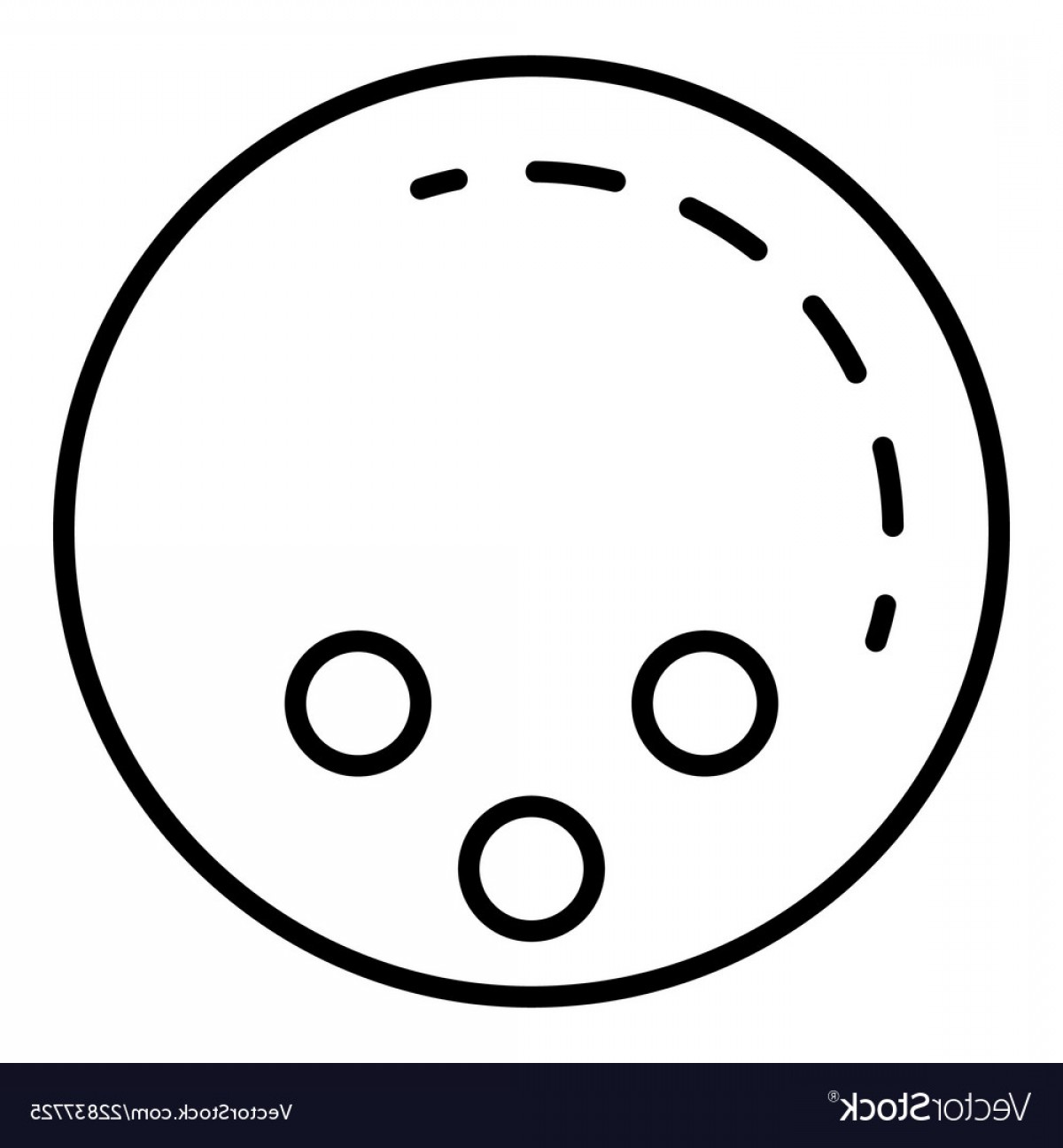 1200x1296 Bowling Ball Icon Outline Style Vector Catchsplace