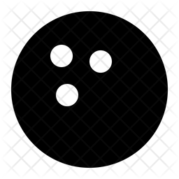 256x256 Bowling Ball Icon Of Glyph Style