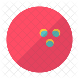 256x256 Bowling Ball Icon Of Flat Style