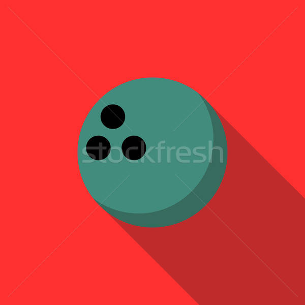 600x600 Bowling Ball Icon, Flat Style Vector Illustration Ivan Ryabokon