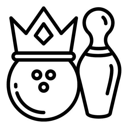 450x450 Champion Bowling Ball Icon Outline Champion Bowling Ball Vector