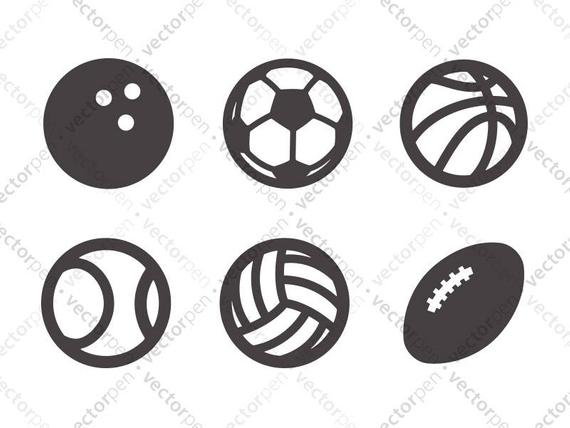 570x428 Football Basketball Soccer Ball Volleyball Bowling Ball Etsy