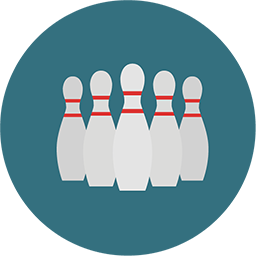 256x256 Bowling Icon Download Flat Round Icons Iconspedia